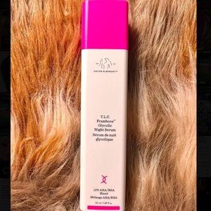 JUMBO Drunk Elephant T.L.C. Framboos Glycolic Resurfacing Night Serum (NIB)